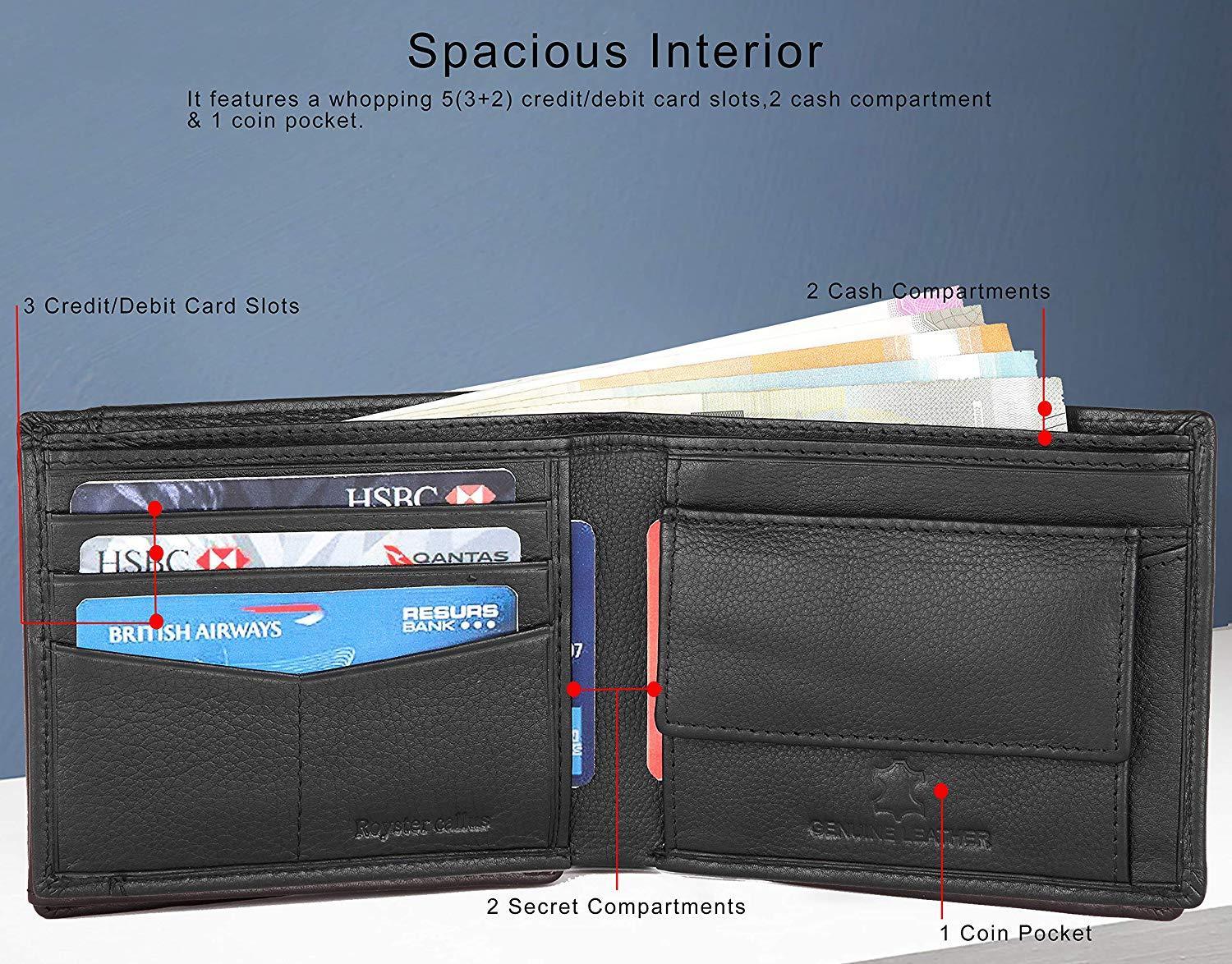 Royster Callus Black Men's Wallet - WILDHORN