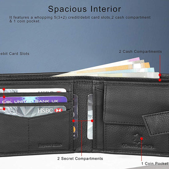 Royster Callus Black Men's Wallet - WILDHORN