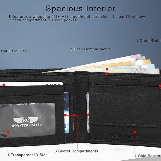 Royster Callus Black Men's Wallet - WILDHORN