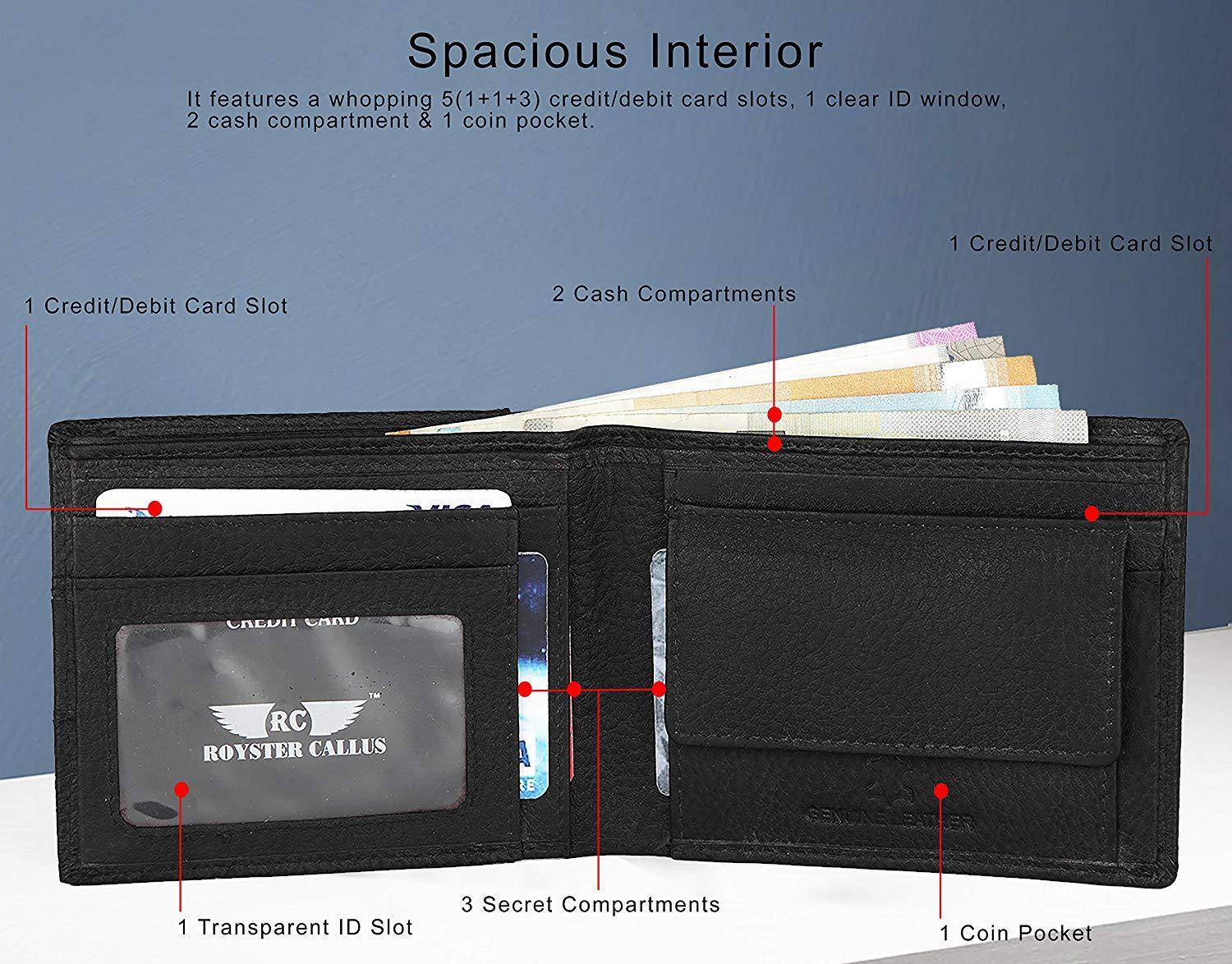 Royster Callus Black Men's Wallet - WILDHORN