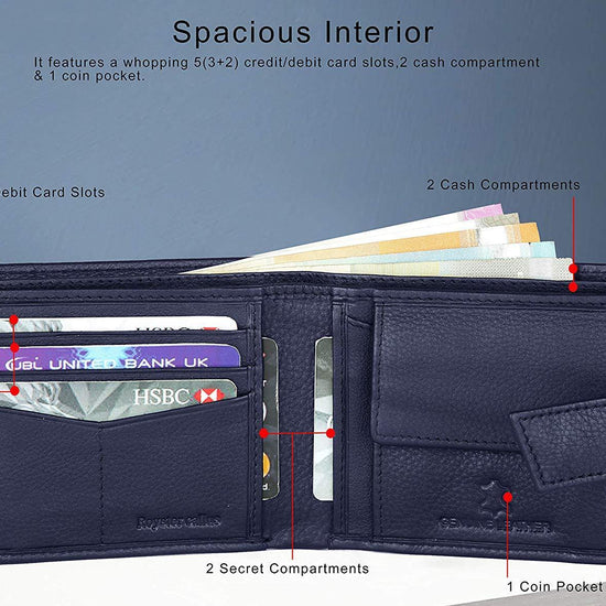 Royster Callus Blue Men's Wallet - WILDHORN