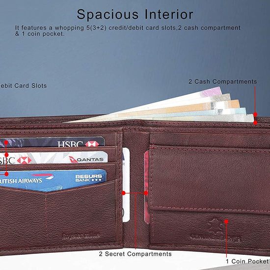 Royster Callus Maroon Men's Wallet - WILDHORN