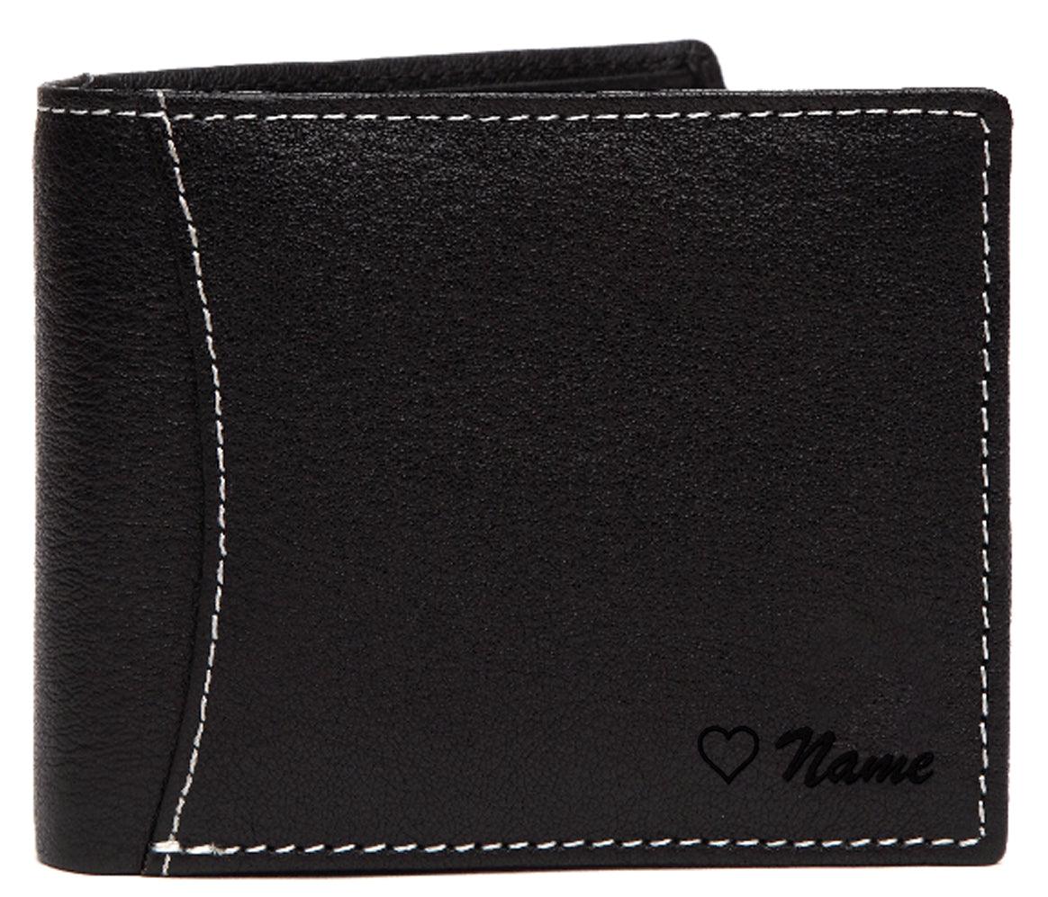 WildHorn® RFID Protected Custom Engraved Personalized High Quality Mens Leather Wallet for Gifting - WILDHORN