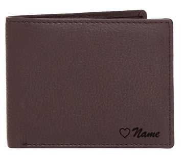 WildHorn® RFID Protected Custom Engraved Personalized High Quality Mens Leather Wallet for Gifting - WILDHORN
