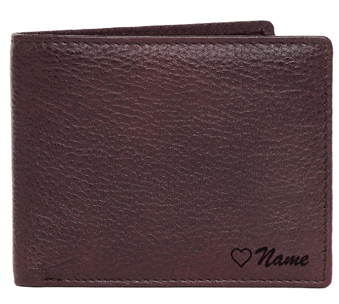 WildHorn® RFID Protected Custom Engraved Personalized High Quality Mens Leather Wallet for Gifting - WILDHORN