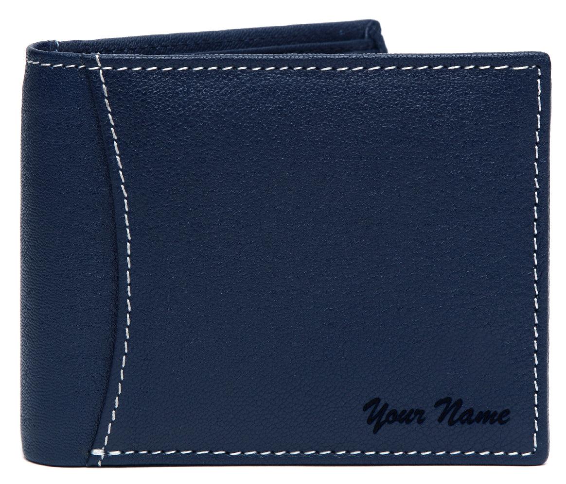 WildHorn® RFID Protected Custom Engraved Personalized High Quality Mens Leather Wallet for Gifting - WILDHORN