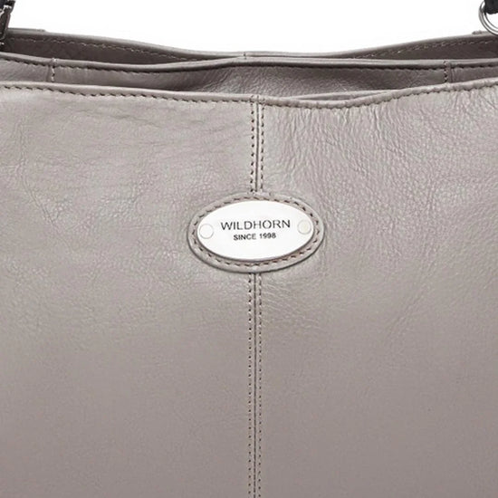 WILDHORN Full Grain Top Handle Satchel Tote Handbags For Girls & Women I Modern & Stylish Leather Shoulder Bag with zipper Closure I Ideal for Travelling, Parties, Weddings & Gifts - WILDHORN