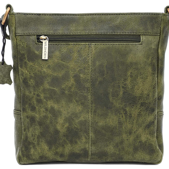 WILDHORN Leather Sling Messenger Bag for Men. DIMENTION : L-8 inch W-3 inch H-9 inch - WILDHORN