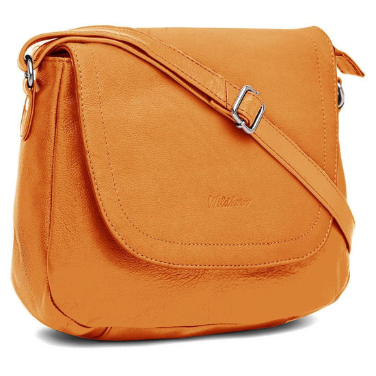 WILDHORN Modern & Stylish Cross-Body Leather Bag For Girls & Women I Leather Sling Bag I Handcrafted I Ultra Strong Stitching I- Ideal for Travelling, Parties, Weddings & Gifts - WILDHORN