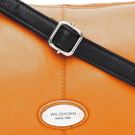 WILDHORN Modern & Stylish Cross-Body Leather Bag For Women I Top Handle Leather Sling Bag with Adjustable Strap I Handcrafted I Ideal for Travelling, Parties, Weddings & Gifts - WILDHORN