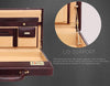 WildHorn® 100% Genuine Leather Premium Briefcase Attache Bag|Office|Meeting (Dimension : 17 x 12.5 x 3 Inch) - WILDHORN