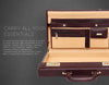 WildHorn® 100% Genuine Leather Premium Briefcase Attache Bag|Office|Meeting (Dimension : 17 x 12.5 x 3 Inch) - WILDHORN