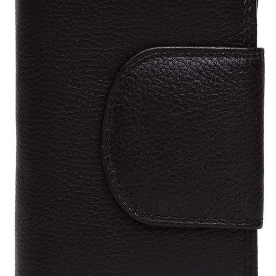 WildHorn® Black Genuine Leather Wallets for Women - WILDHORN