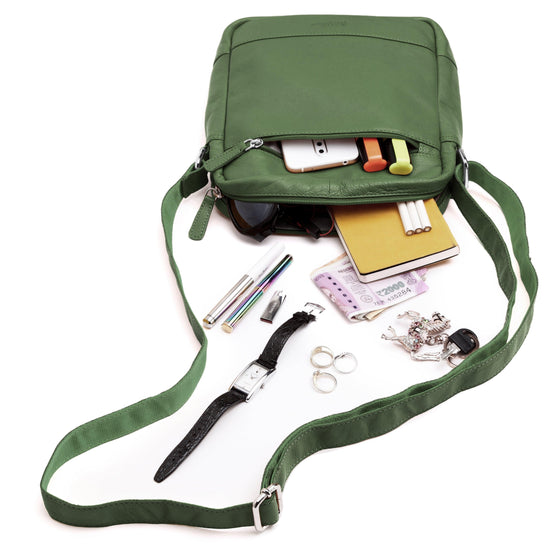 WILDHORN® Genuine Leather Ladies Sling Bag | Crossbody Bag|Shoulder Bag with Adjustable Strap for Girls & Women - WILDHORN