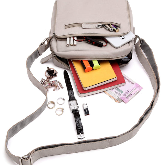 WILDHORN® Genuine Leather Ladies Sling Bag | Crossbody Bag|Shoulder Bag with Adjustable Strap for Girls & Women - WILDHORN
