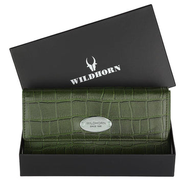 WILDHORN® Genuine Leather Wallet for Women | Purse for Women/Girls - WILDHORN