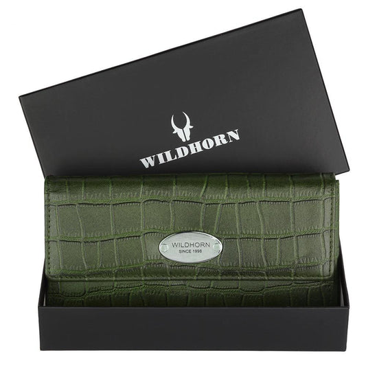 WILDHORN® Genuine Leather Wallet for Women | Purse for Women/Girls - WILDHORN
