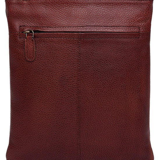 WILDHORN® Leather 8.5 inch Sling Messenger Bag for Men I Multipurpose Crossbody Bag I Travel Bag with Adjustable Strap I Utility Bag I DIMENSION : L-8.5 inch W-0.5 inch H-10.3 inch (Tan Nappa) - WILDHORN