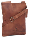 WILDHORN® Leather 8.5 inch Sling Messenger Bag for Men I Multipurpose Crossbody Bag I Travel Bag with Adjustable Strap I Utility Bag I DIMENSION : L-8.5 inch W-0.5 inch H-10.3 inch (Tan Nappa) - WILDHORN