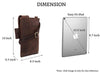 WILDHORN® Leather 8.5 inch Sling Messenger Bag for Men I Multipurpose Crossbody Bag I Travel Bag with Adjustable Strap I Utility Bag I DIMENSION : L-8.5 inch W-0.5 inch H-10.3 inch (Tan Nappa) - WILDHORN