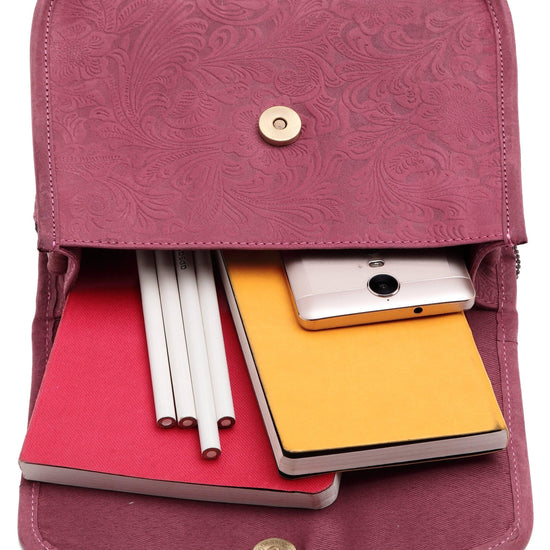 WILDHORN® Leather Crossbody Bag for Women- Small Vintage Crossover Fashion Purse Long Over the Shoulder Sling For Everyday - WILDHORN