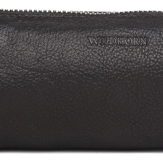 WILDHORN®Leather Stationery Stylish Simple Pencil Bag Durable Compact Zipper Pencil Utility Case Pouch - WILDHORN