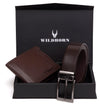 WildHorn® RFID Protected Custom Engraved Personalized High Quality Mens Leather Gift Combo - WILDHORN