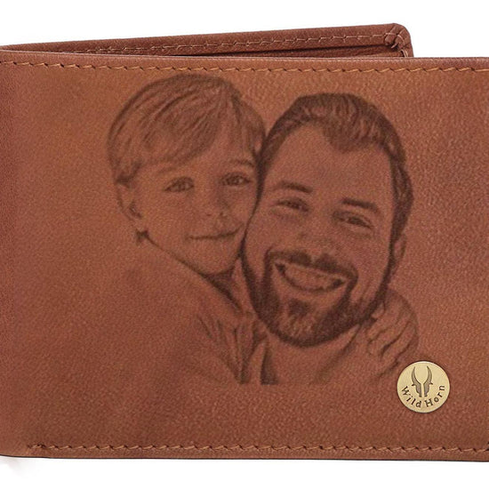 WildHorn® RFID Protected Custom Engraved Personalized High Quality Mens Leather Wallet for Gifting - WILDHORN
