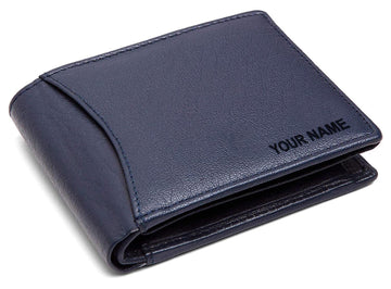 WildHorn® RFID Protected Custom Engraved Personalized High Quality Mens Leather Wallet for Gifting - WILDHORN