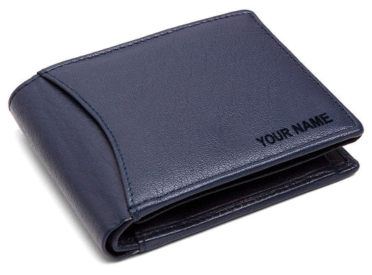WildHorn® RFID Protected Custom Engraved Personalized High Quality Mens Leather Wallet for Gifting - WILDHORN