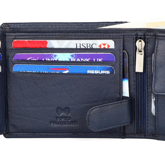 WildHorn® RFID Protected Custom Engraved Personalized High Quality Mens Leather Wallet for Gifting - WILDHORN