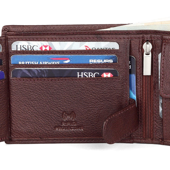 WildHorn® RFID Protected Custom Engraved Personalized High Quality Mens Leather Wallet for Gifting - WILDHORN