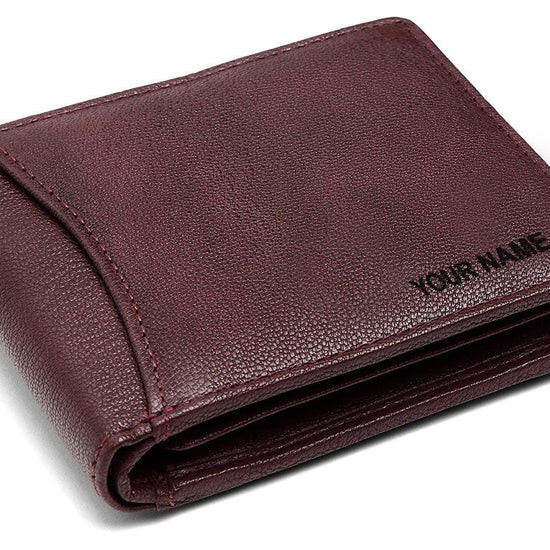 WildHorn® RFID Protected Custom Engraved Personalized High Quality Mens Leather Wallet for Gifting - WILDHORN
