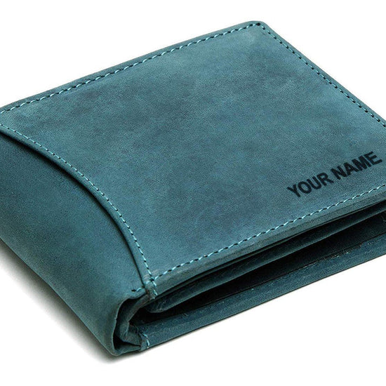 WildHorn® RFID Protected Custom Engraved Personalized High Quality Mens Leather Wallet for Gifting - WILDHORN