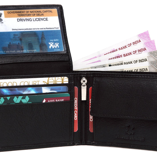WildHorn® RFID Protected Custom Engraved Personalized High Quality Mens Leather Wallet for Gifting - WILDHORN