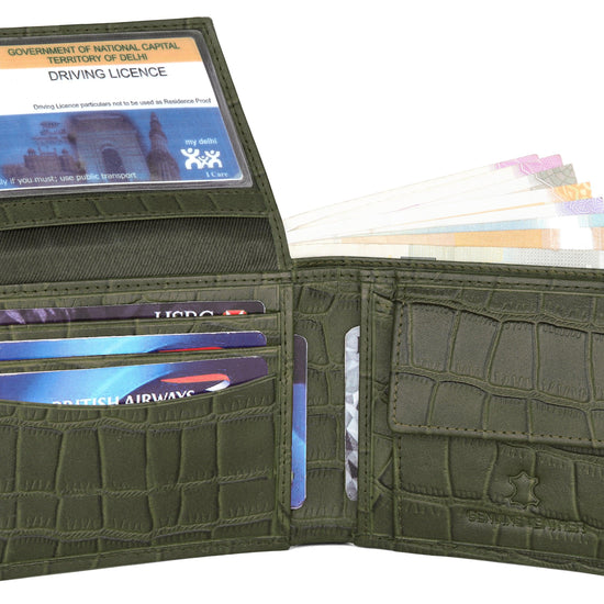 WildHorn® RFID Protected Custom Engraved Personalized High Quality Mens Leather Wallet for Gifting - WILDHORN