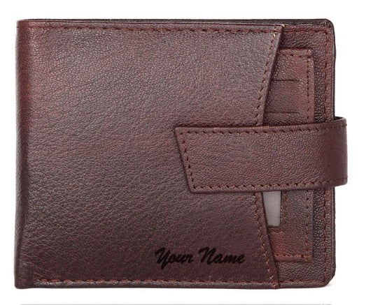 WildHorn® RFID Protected Custom Engraved Personalized High Quality Mens Leather Wallet for Gifting - WILDHORN