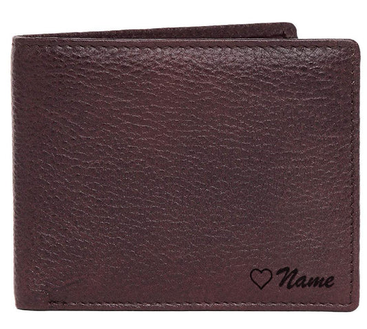 WildHorn® RFID Protected Custom Engraved Personalized High Quality Mens Leather Wallet for Gifting - WILDHORN