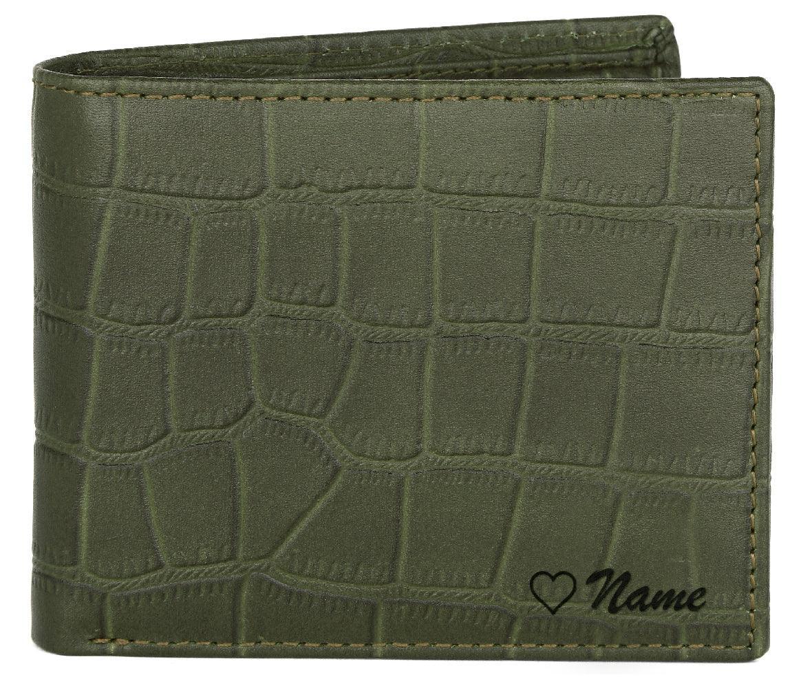 WildHorn® RFID Protected Custom Engraved Personalized High Quality Mens Leather Wallet for Gifting - WILDHORN