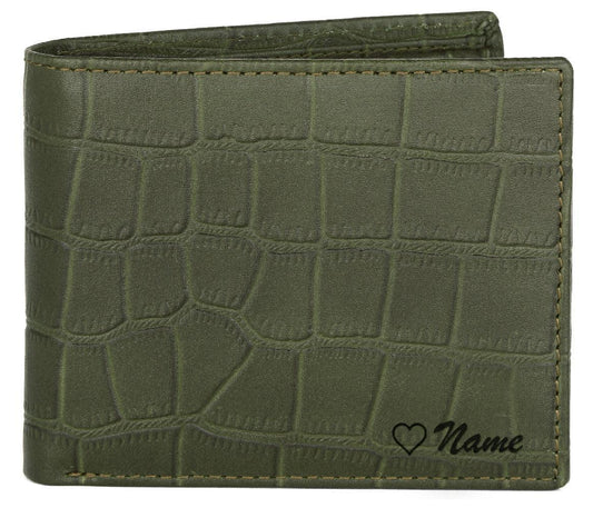 WildHorn® RFID Protected Custom Engraved Personalized High Quality Mens Leather Wallet for Gifting - WILDHORN