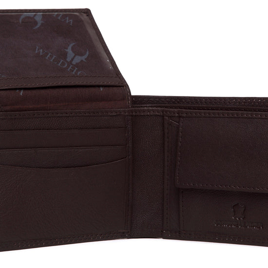 WildHorn® RFID Protected Custom Engraved Personalized High Quality Mens Leather Wallet for Gifting - WILDHORN