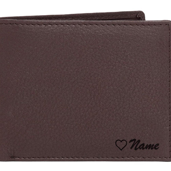 WildHorn® RFID Protected Custom Engraved Personalized High Quality Mens Leather Wallet for Gifting - WILDHORN