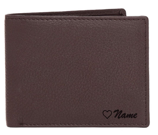 WildHorn® RFID Protected Custom Engraved Personalized High Quality Mens Leather Wallet for Gifting - WILDHORN