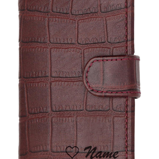 WildHorn® RFID Protected Custom Engraved Personalized High Quality Unisex Leather Card Holder for Gifting - WILDHORN