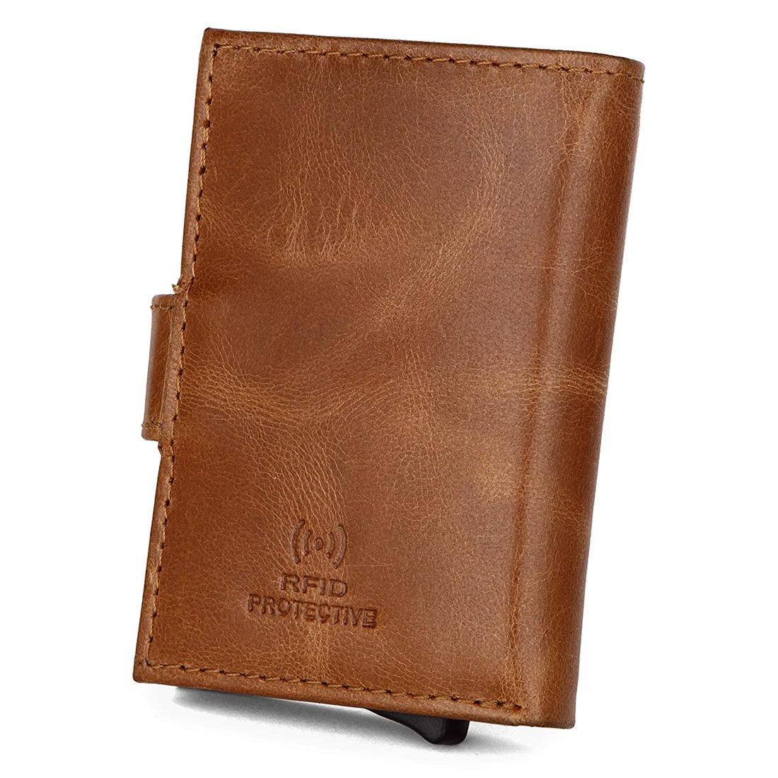 WILDHORN® RFID Protected Customizable Card Holder for Gifting | Engrave with Your Name,Company Name or Initials - WILDHORN