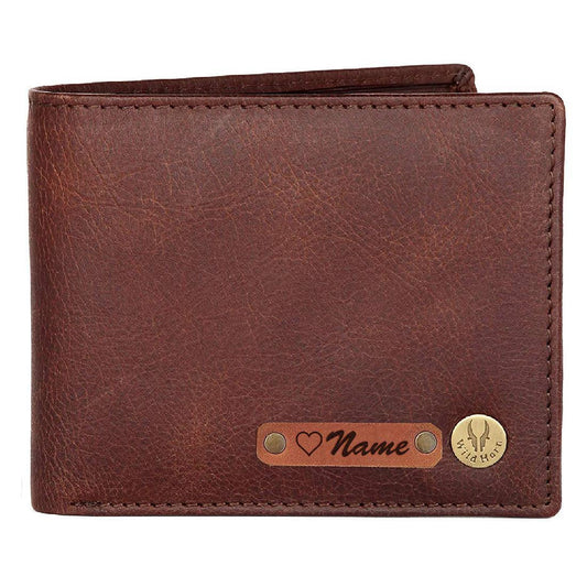 WILDHORN® RFID Protected Customizable Wallet for Gifting | Engrave with Your Name,Company Name or Initials - WILDHORN