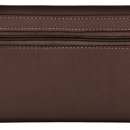 WILDHORN® RFID Protected Customizable Women's Wallet for Gifting | Engrave with Your Name,Company Name or Initials (Brown Nappa) - WILDHORN