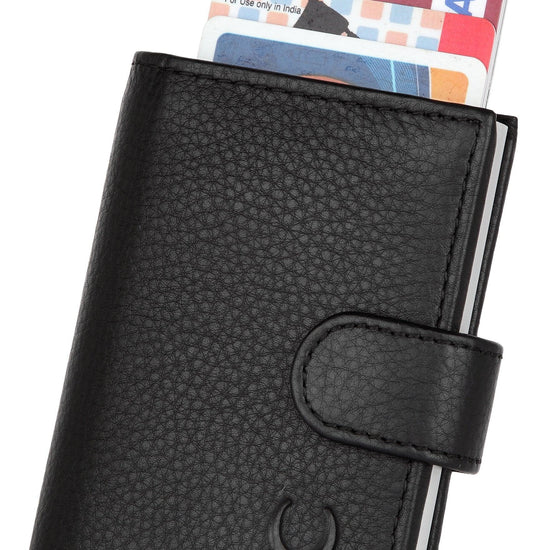 WildHorn® RFID Protected Unisex Genuine Leather Card Holder - WILDHORN
