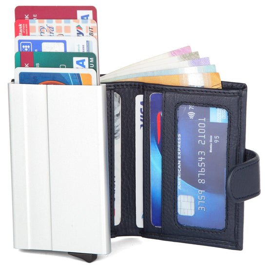 WildHorn® RFID Protected Unisex Genuine Leather Card Holder - WILDHORN