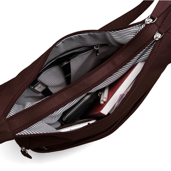 WILDHORN® Upper Grain Genuine Leather Ladies Shoulder bag | Cross-body Bag | Hand Bag with Adjustable Strap for Girls & Women. - WILDHORN